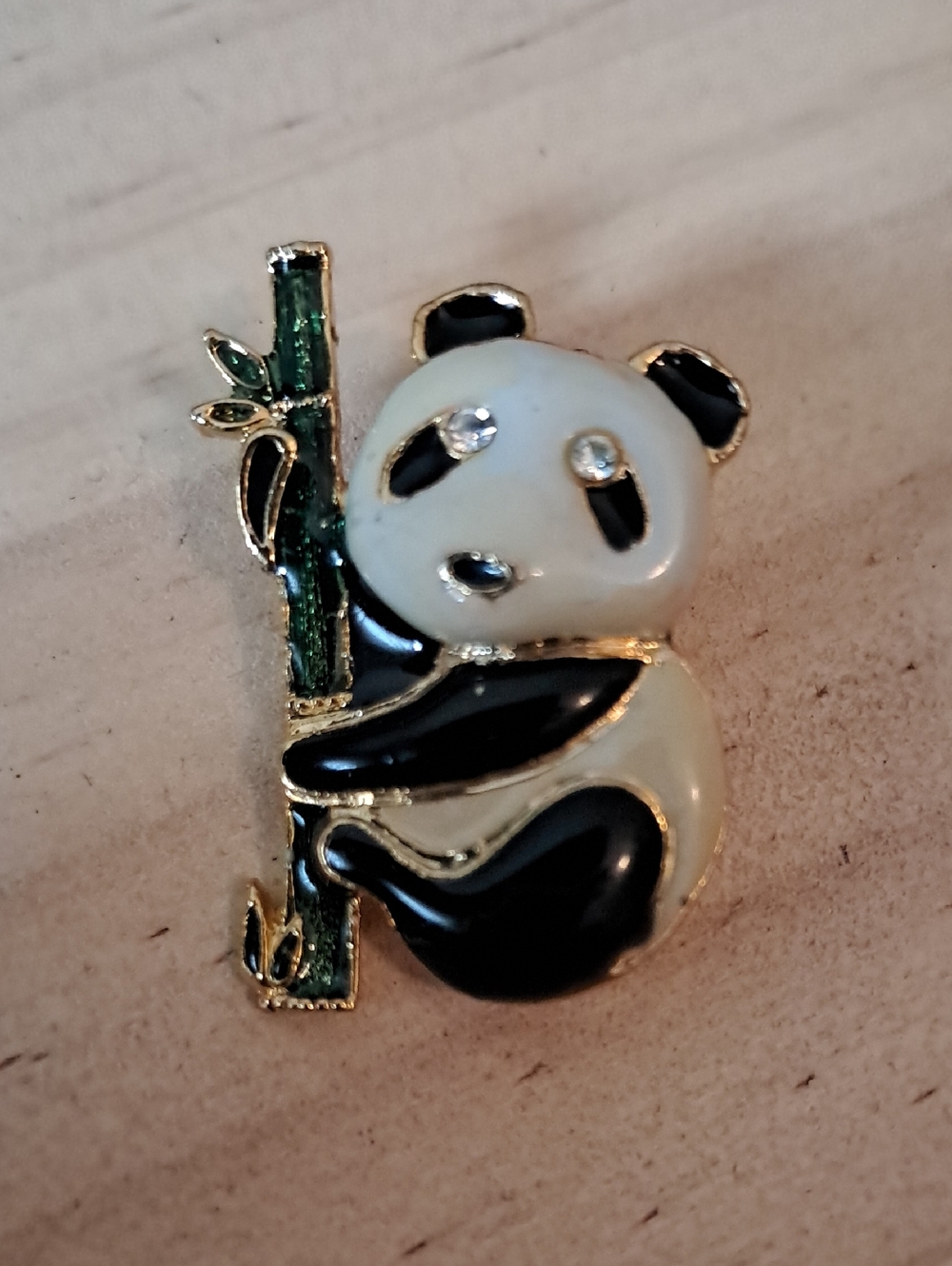 Vintage Panda Brooch